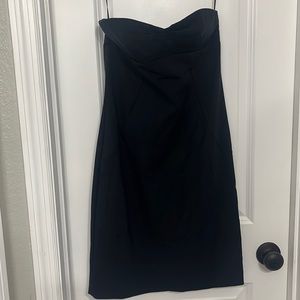 Express little black strapless dress